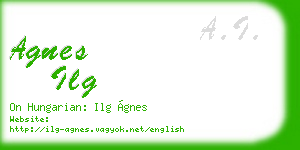 agnes ilg business card